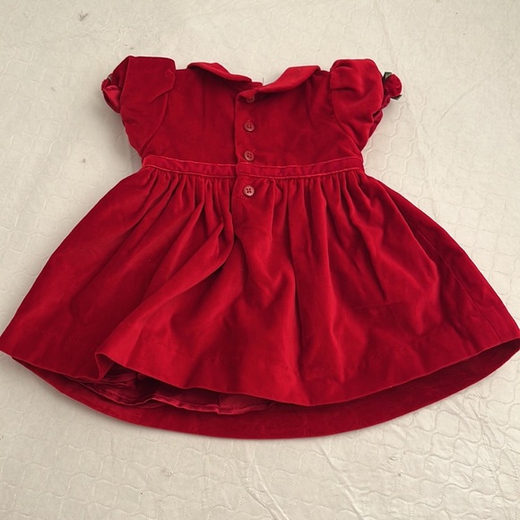 The Children’s Place red velvet holiday dress with matching cardigan & bloomers - Picture 3 of 15